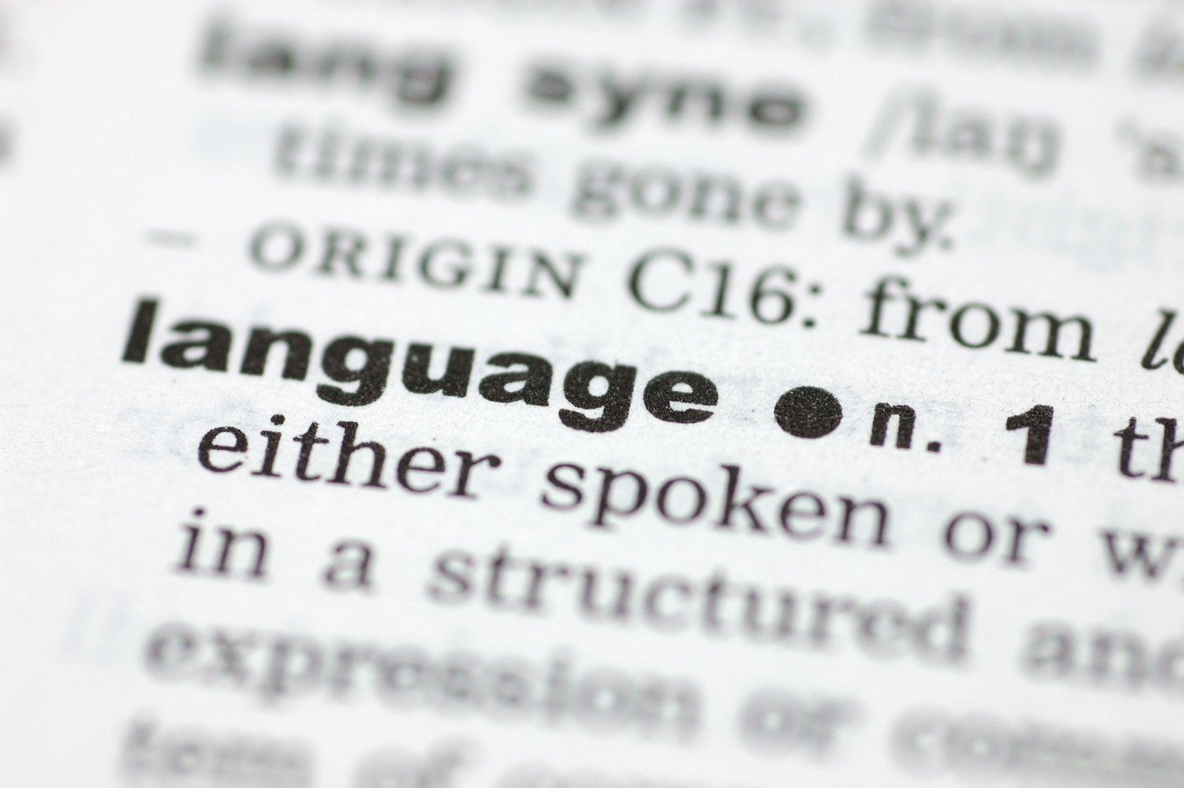 The most powerful language. Language and power.