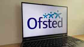 Ofsted on laptop