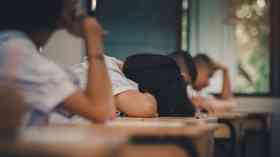Students looking sad