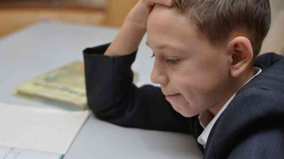 Young boy thinking