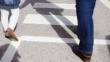 Child and grown up walking