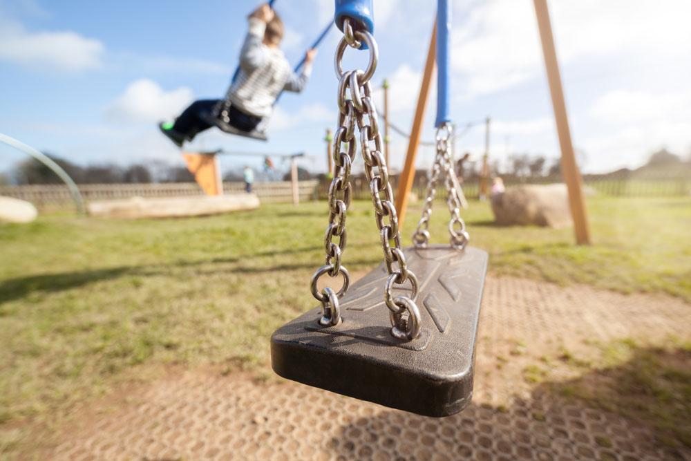 Child on swing