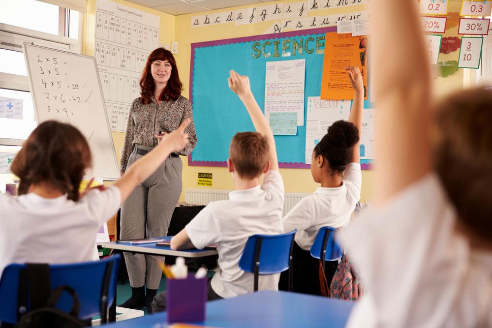 Teacher in classroom